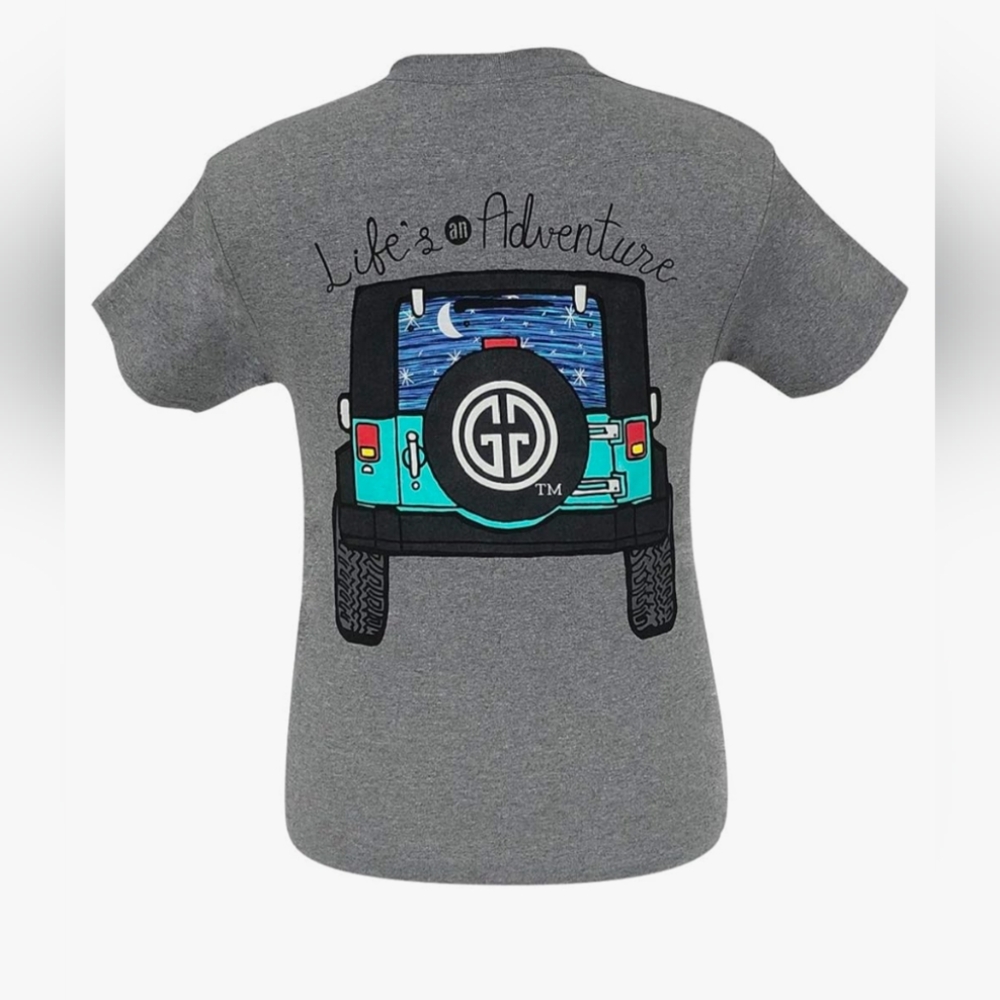 2X Life's an Adventure-Graphite Heather-NWT